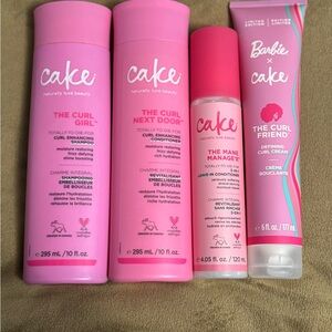 Cake Hair Care Collection - Shampoo, conditioner,leave in conditioner and cream